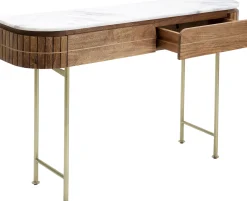 Fashion KARE Design Konsola Grace 100x30 cm drewno mango - blat marmur - KARE
