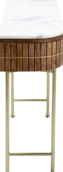 Fashion KARE Design Konsola Grace 100x30 cm drewno mango - blat marmur - KARE