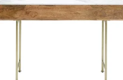 Fashion KARE Design Konsola Grace 100x30 cm drewno mango - blat marmur - KARE