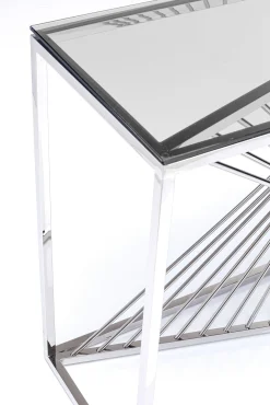 Clearance KARE Design Konsola Laser 120x40 cm srebrna - KARE