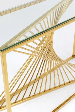 New KARE Design Konsola Laser 120x40 cm złota - KARE