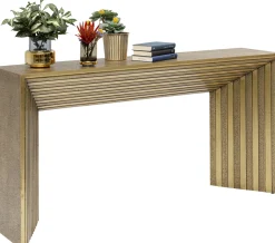 New KARE Design Konsola Malaga 160x35 cm złota - KARE