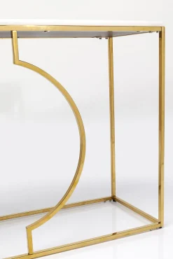 New KARE Design Konsola Miami Loft 120x35 cm złoto-biała - KARE