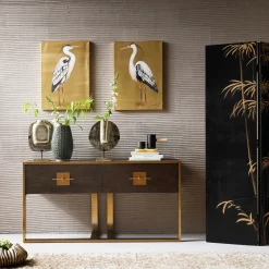 Fashion KARE Design Konsola Osaka 149x45 cm brązowa - KARE