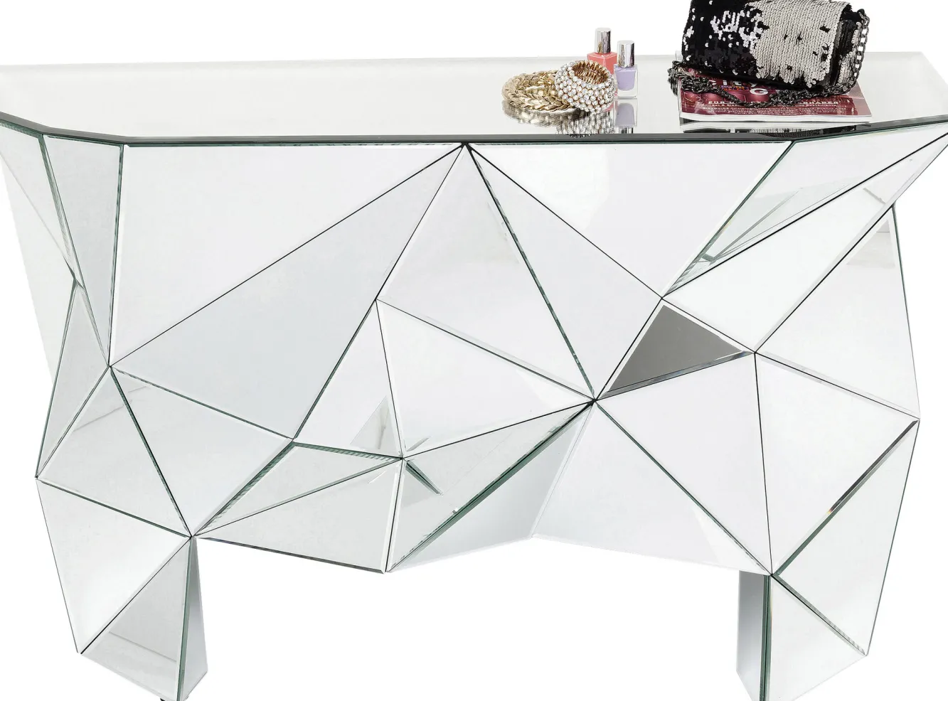 Sale KARE Design Konsola Prisma 126x39 cm lustrzana - KARE