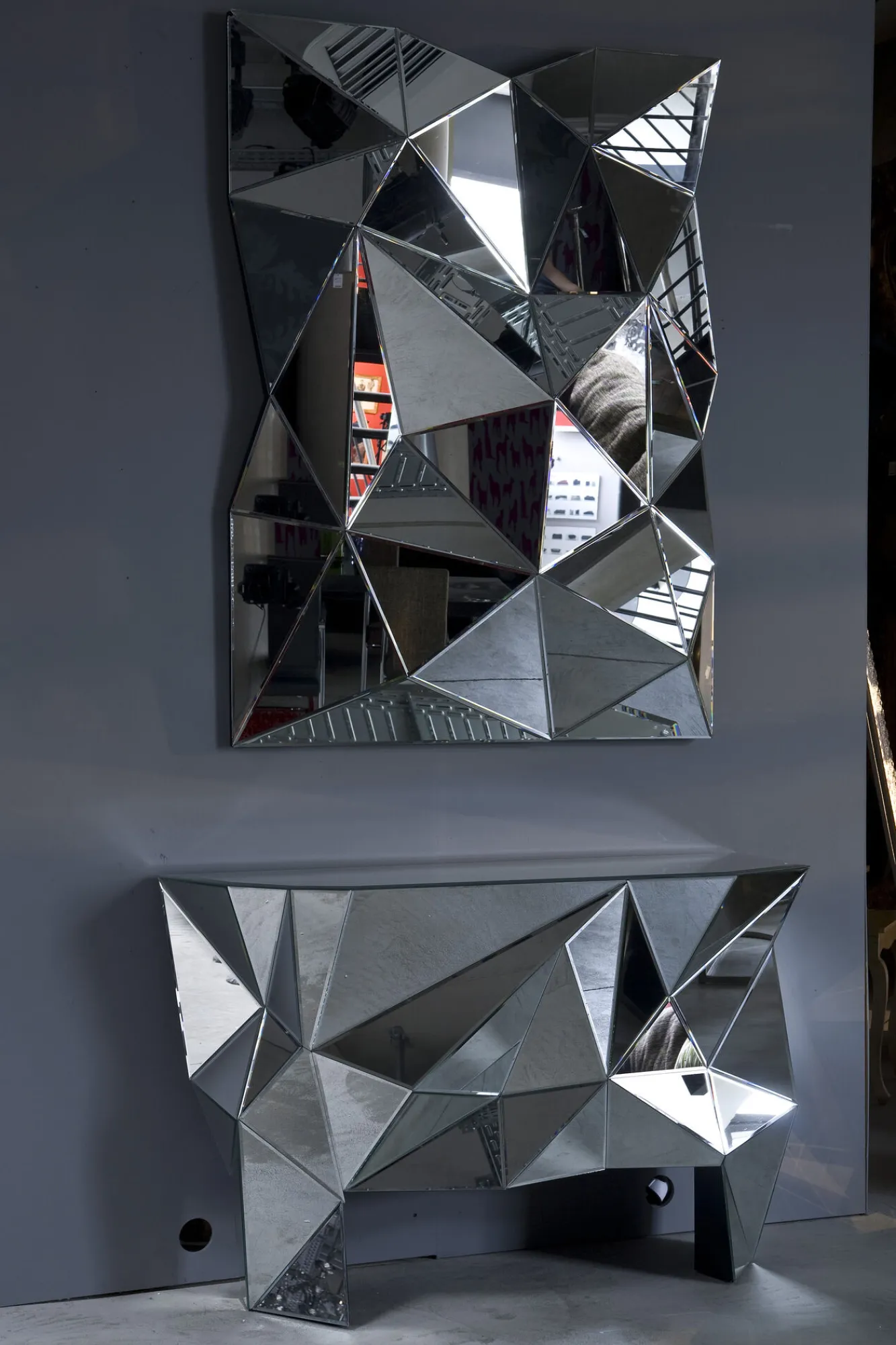 Sale KARE Design Konsola Prisma 126x39 cm lustrzana - KARE