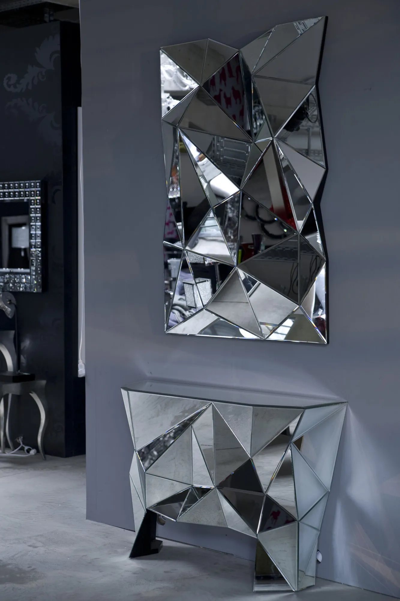 Sale KARE Design Konsola Prisma 126x39 cm lustrzana - KARE