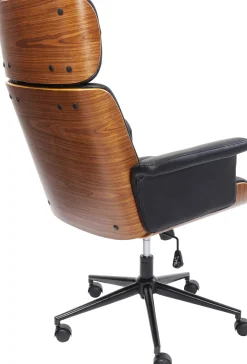 Fashion KARE Design Krzesło biurowe Check Out czarne - KARE