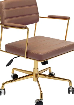 Online KARE Design Krzesło biurowe Dottore 60x81 cm brązowe - KARE