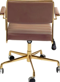 Online KARE Design Krzesło biurowe Dottore 60x81 cm brązowe - KARE