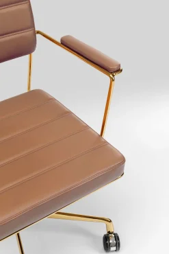 Online KARE Design Krzesło biurowe Dottore 60x81 cm brązowe - KARE