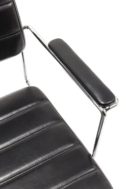 Clearance KARE Design Krzesło biurowe Dottore 44x78 cm czarne ekoskóra - KARE