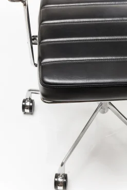 Clearance KARE Design Krzesło biurowe Dottore 44x78 cm czarne ekoskóra - KARE