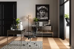 Clearance KARE Design Krzesło biurowe Dottore 44x78 cm czarne ekoskóra - KARE