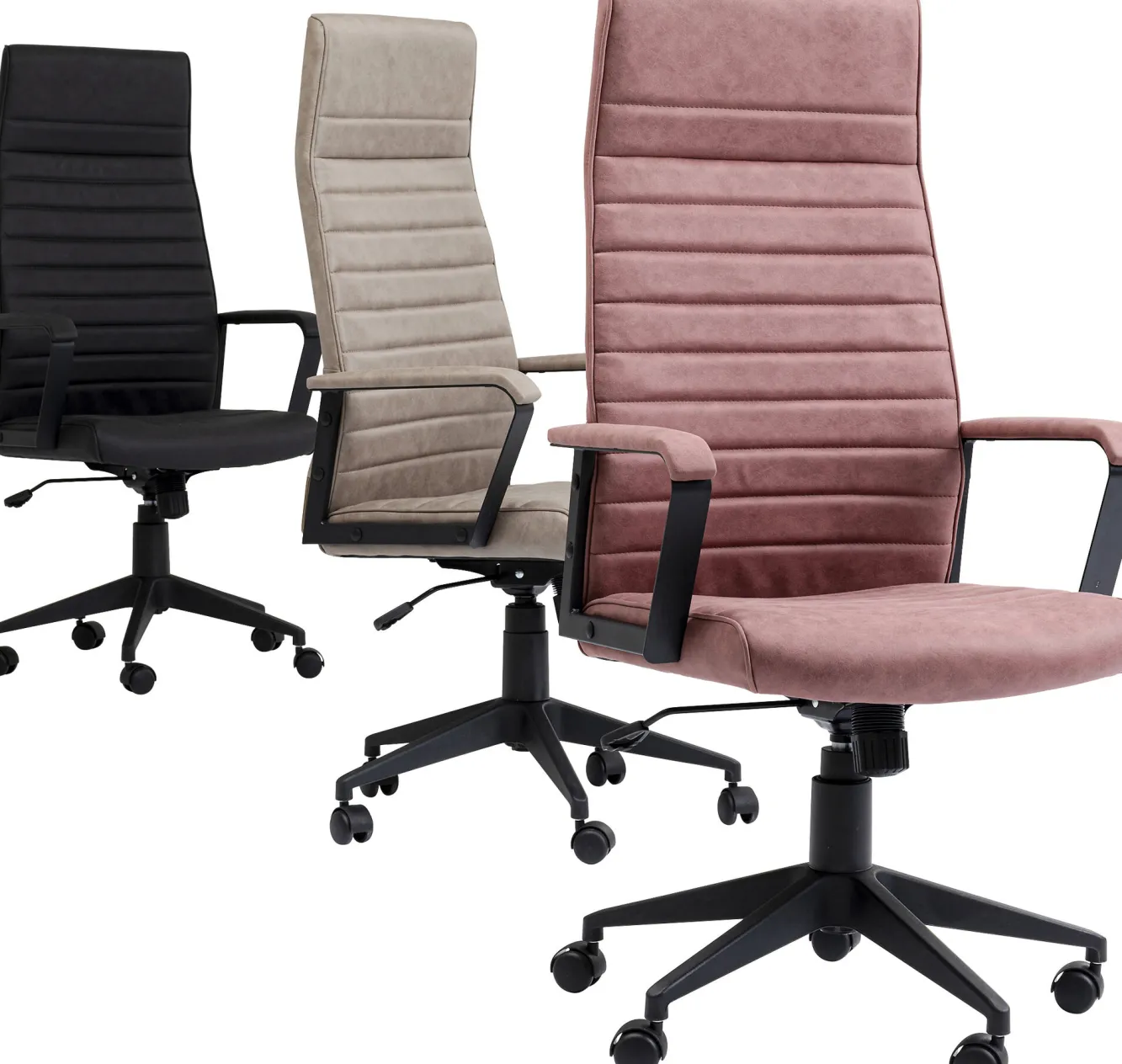 Hot KARE Design Krzesło biurowe Labora High 58x128 cm czarne - KARE