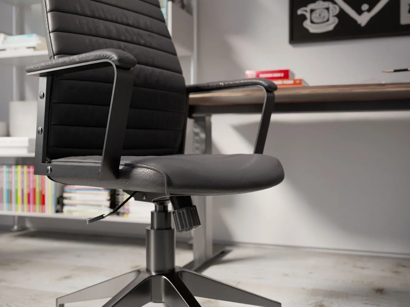 Hot KARE Design Krzesło biurowe Labora High 58x128 cm czarne - KARE