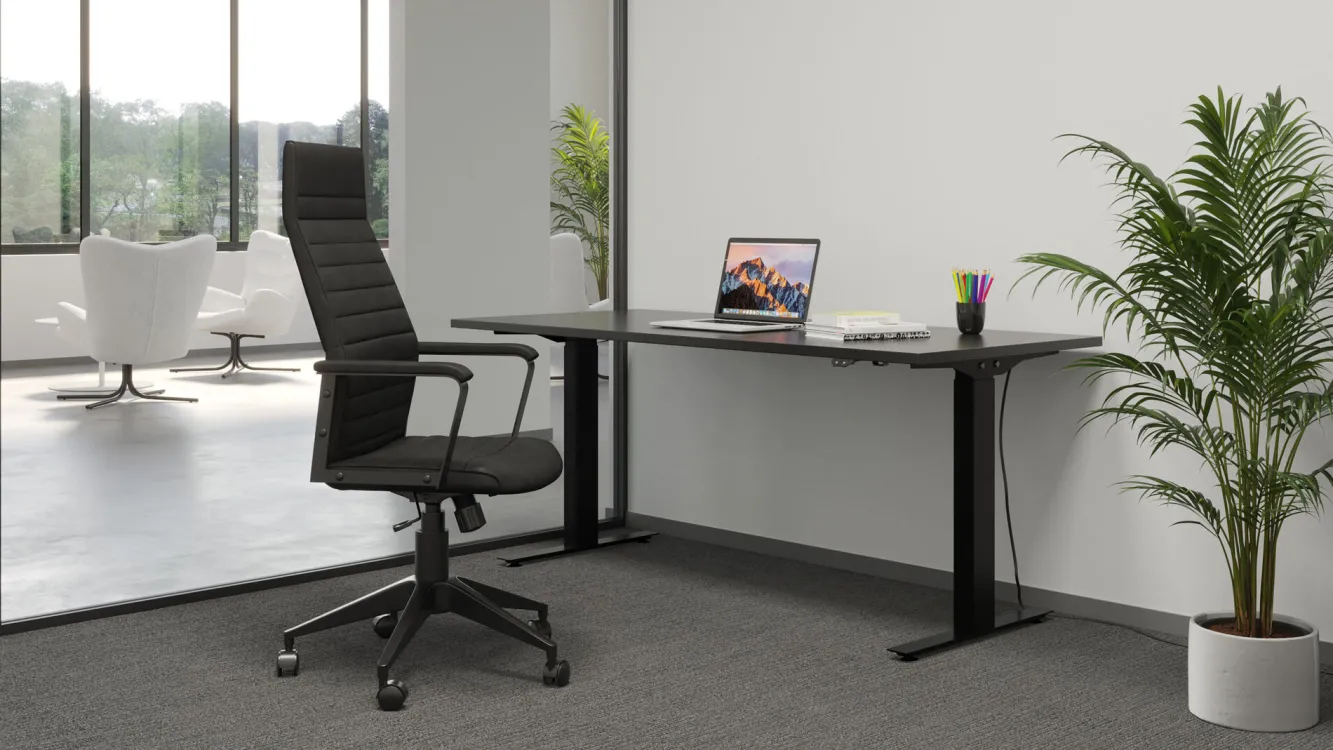 Hot KARE Design Krzesło biurowe Labora High 58x128 cm czarne - KARE