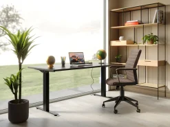 Outlet KARE Design Krzesło biurowe Labora 57x105 cm brązowe - KARE