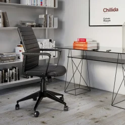 Fashion KARE Design Krzesło biurowe Labora 57x105 cm czarne - KARE