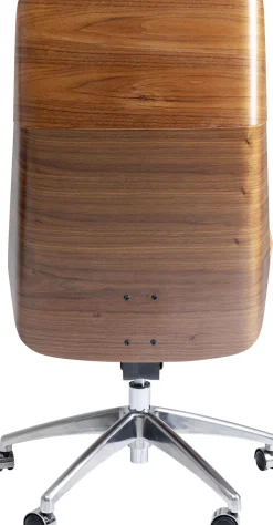 Fashion KARE Design Krzesło biurowe Rouven 59x112 cm czarno-brązowe - KARE