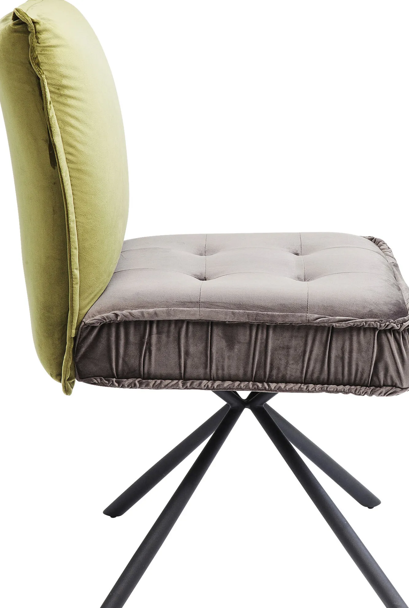 New KARE Design Krzesło Chelsea 50x91 cm szaro-zielone - KARE