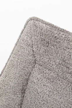 Discount KARE Design Krzesło do jadalni obrotowe szare nogi srebrne stalowe 55x92 cm - KARE