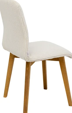 Hot KARE Design Krzesło do jadalni tapicerka kremowa nogi dębowe olejowane 44x92 cm - KARE