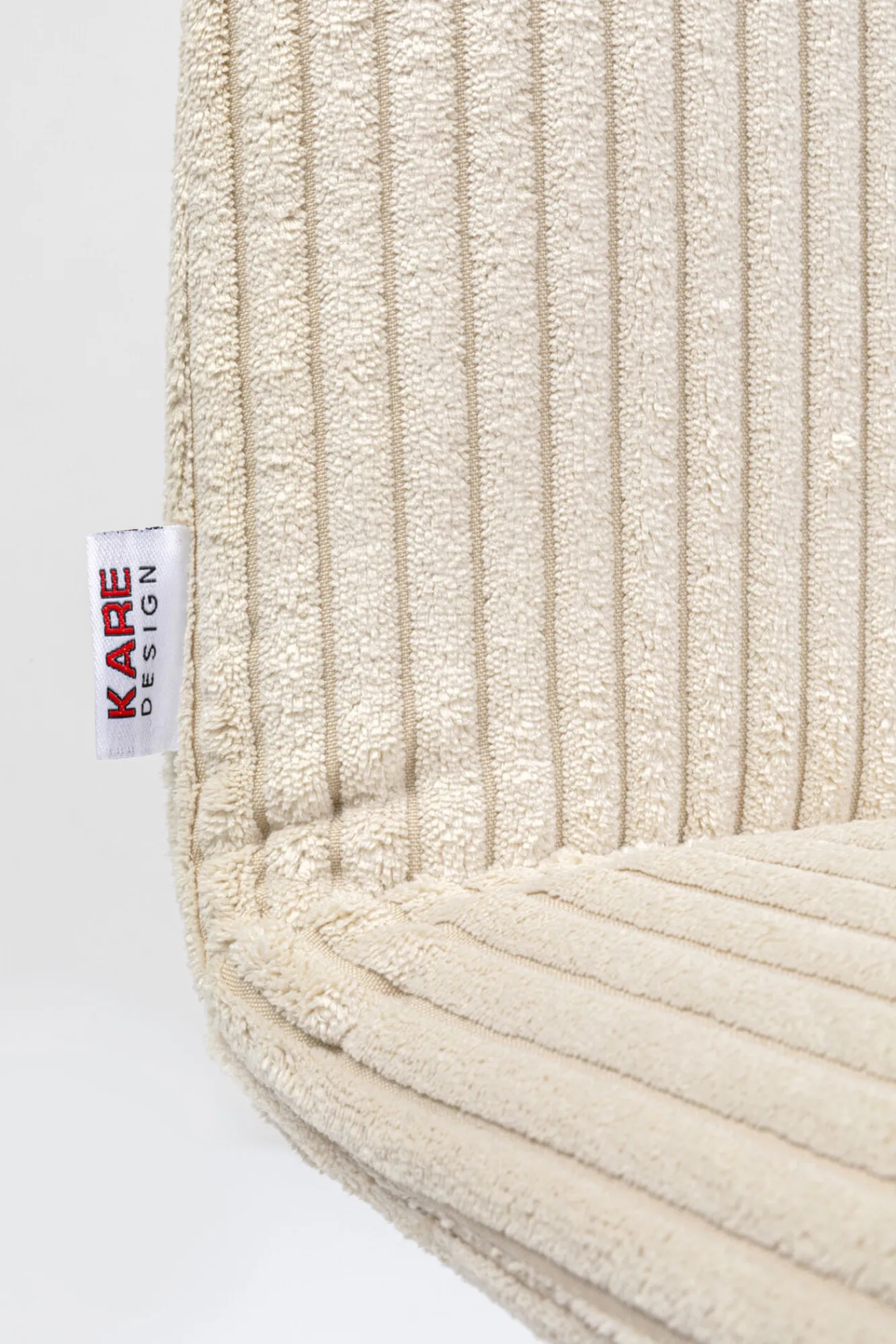 Hot KARE Design Krzesło do jadalni tapicerka kremowa nogi dębowe olejowane 44x92 cm - KARE