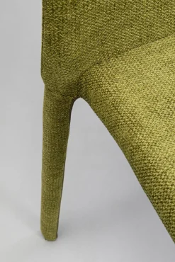 Hot KARE Design Krzesło do jadalni tapicerowane ciemnozielone 48x93 cm - KARE