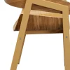 New KARE Design Krzesło do jadalni z podłokietnikami naturalne sklejka i stal 56x77 cm - KARE