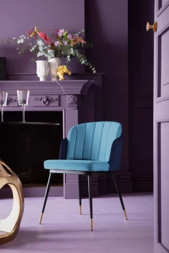 Discount KARE Design Krzesło Hojas 52x80 cm niebieskie - KARE