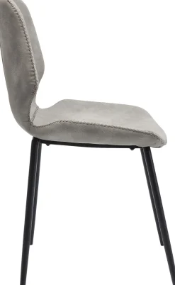 Outlet KARE Design Krzesło Honey Moon 47x87 cm szare ekoskóra - KARE