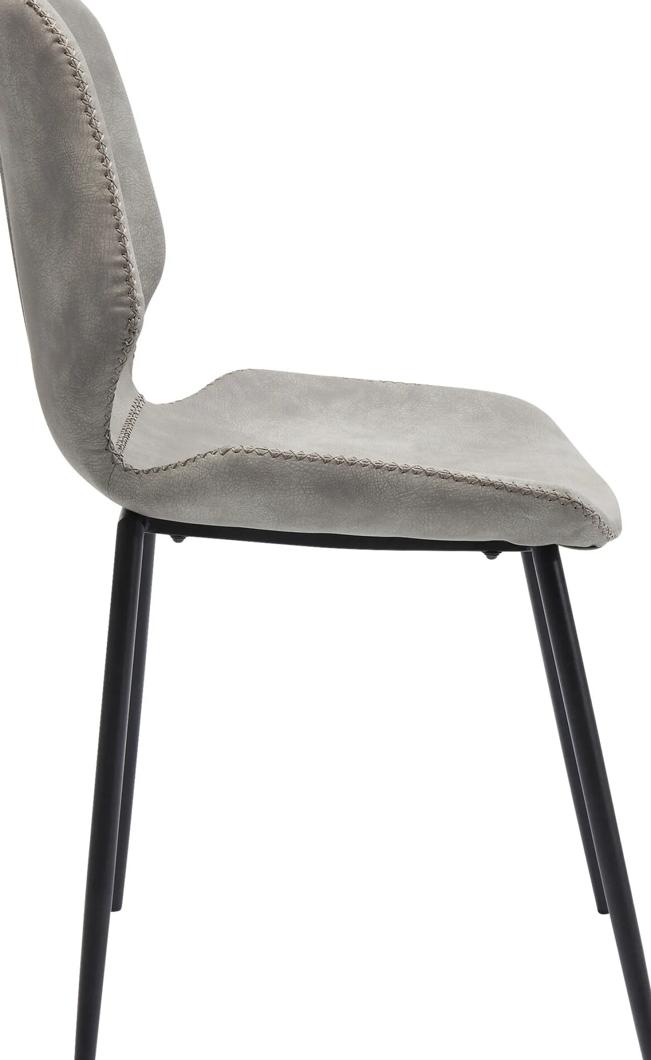 Outlet KARE Design Krzesło Honey Moon 47x87 cm szare ekoskóra - KARE