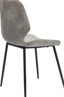 Outlet KARE Design Krzesło Honey Moon 47x87 cm szare ekoskóra - KARE