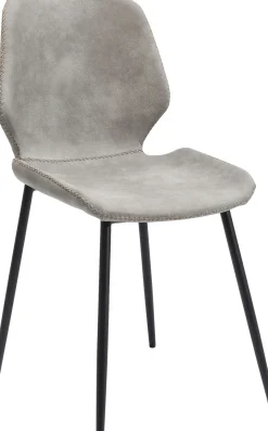 Outlet KARE Design Krzesło Honey Moon 47x87 cm szare ekoskóra - KARE