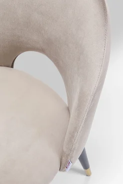 Hot KARE Design Krzesło Iris Velvet 49x84 cm beżowe - KARE