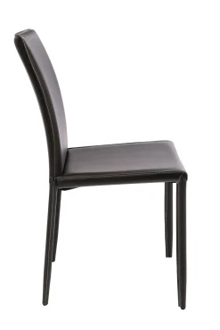 Discount KARE Design Krzesło Milano 47x91 cm brązowe skóra mielona - KARE