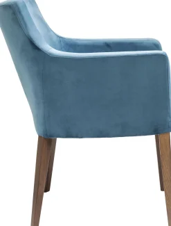 Hot KARE Design Krzesło Mode Velvet 58x87 cm niebieskozielone - KARE