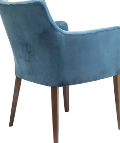 Hot KARE Design Krzesło Mode Velvet 58x87 cm niebieskozielone - KARE