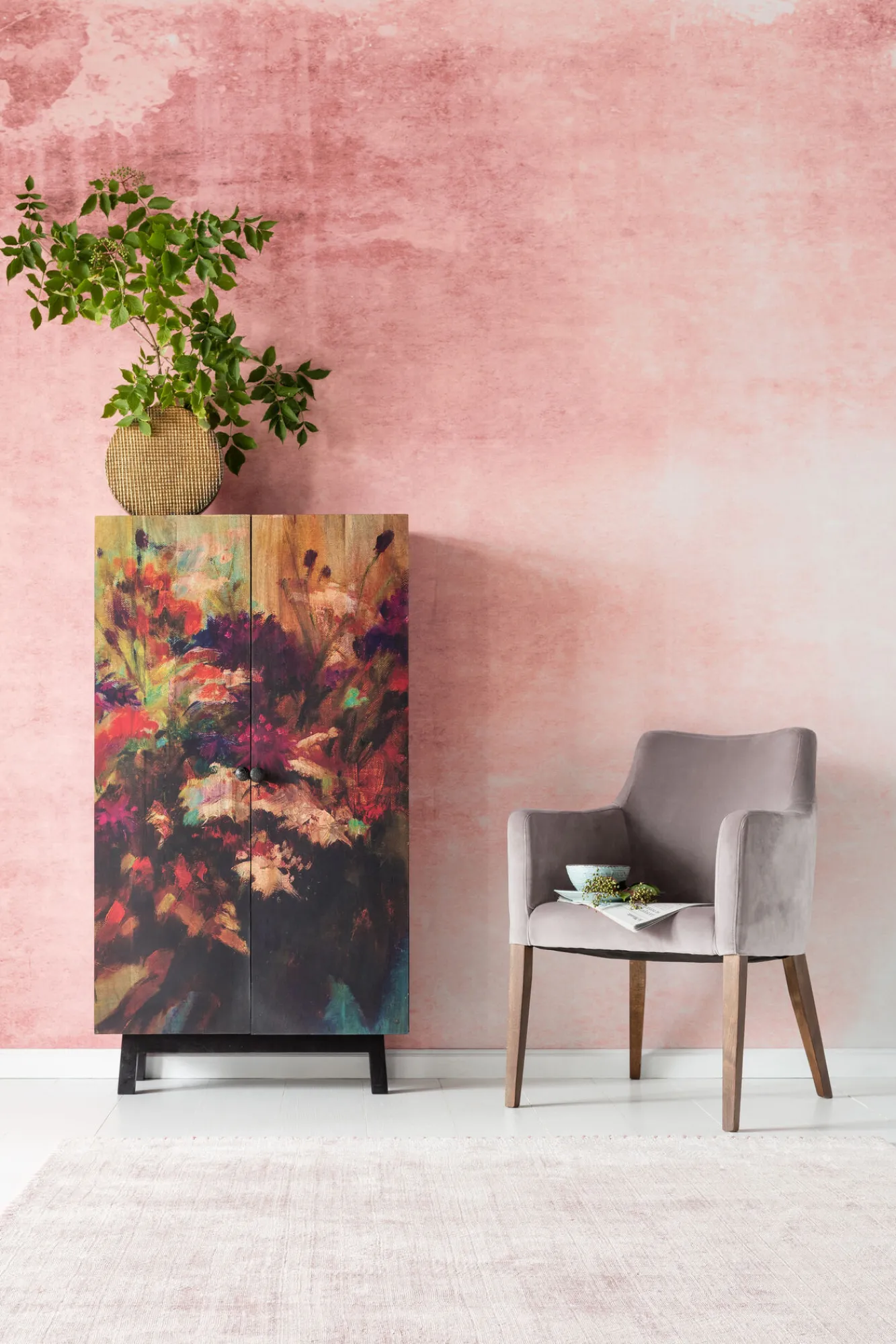 Sale KARE Design Krzesło Mode Velvet 58x87 cm szare - KARE