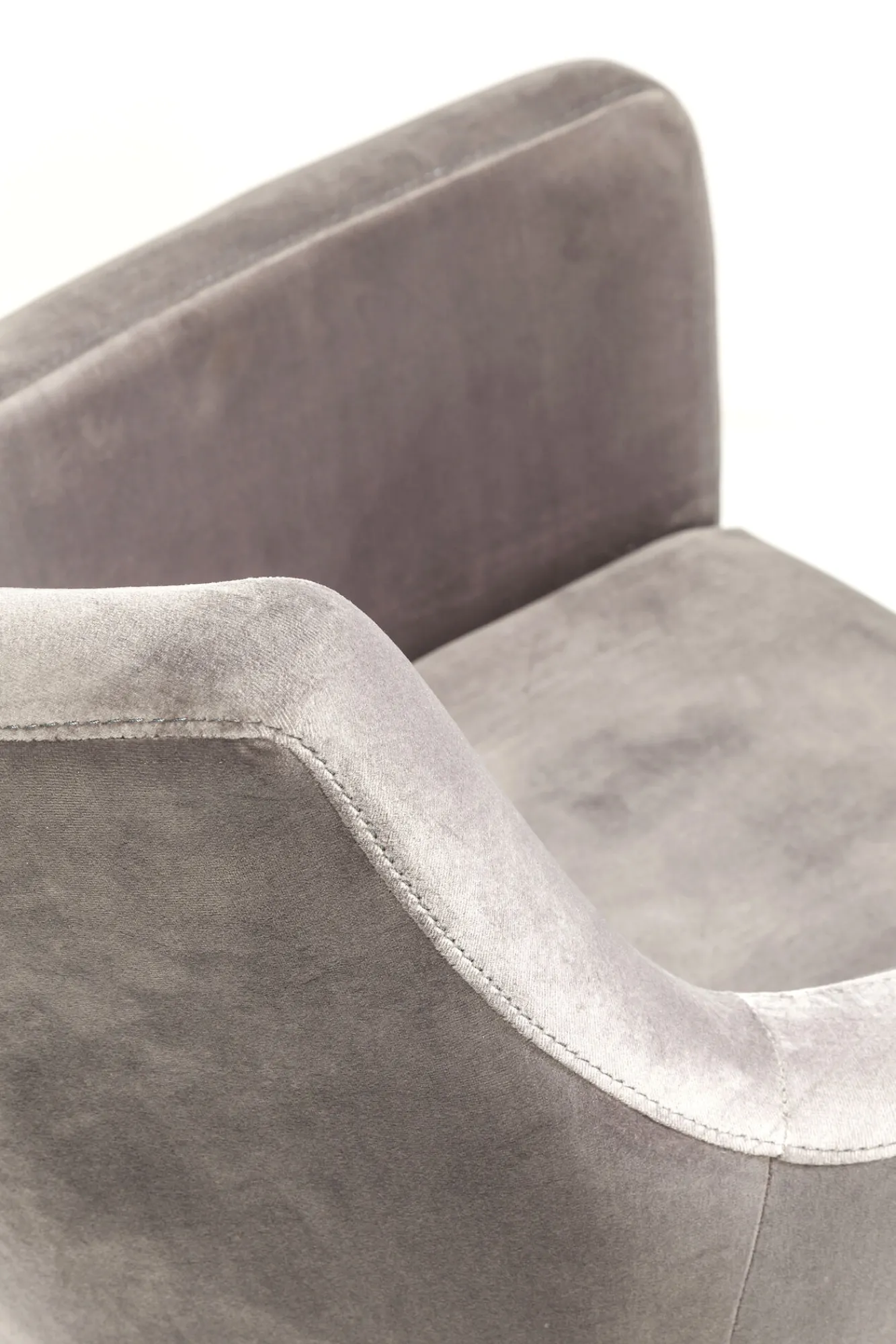 Sale KARE Design Krzesło Mode Velvet 58x87 cm szare - KARE