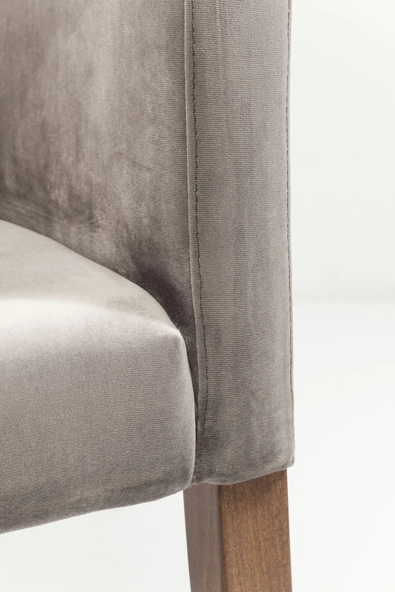 Sale KARE Design Krzesło Mode Velvet 58x87 cm szare - KARE