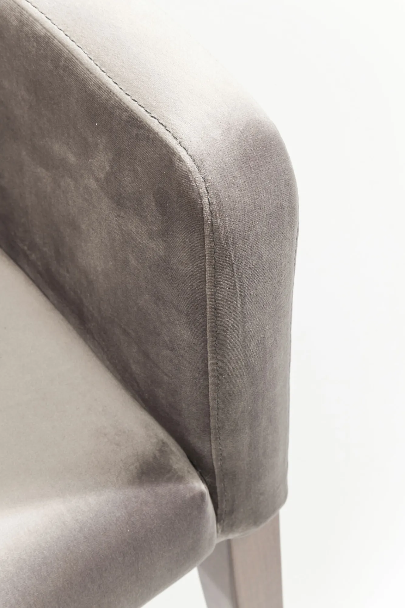 Sale KARE Design Krzesło Mode Velvet 58x87 cm szare - KARE