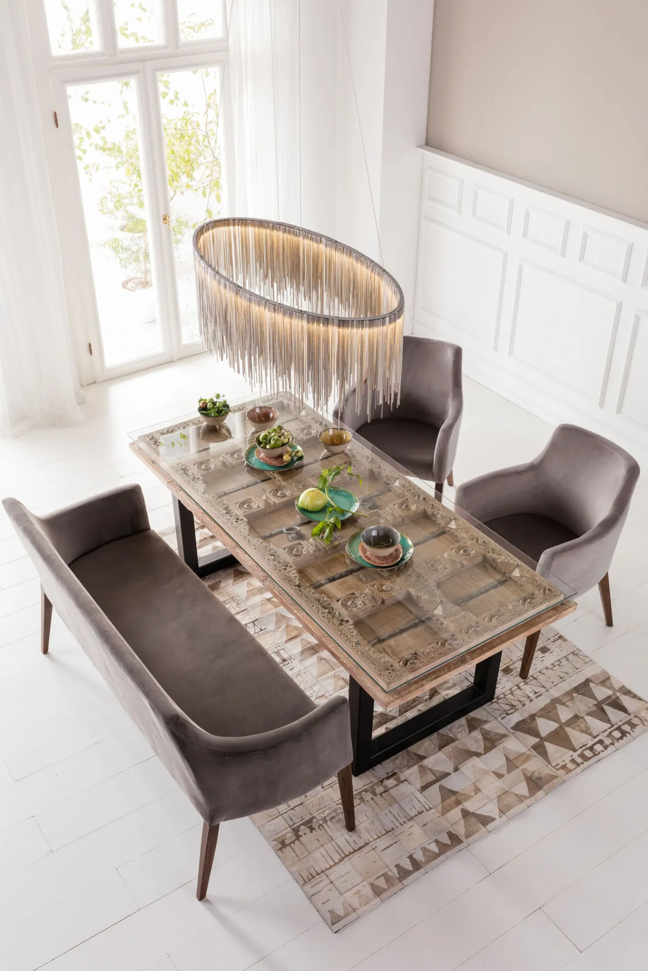 Sale KARE Design Krzesło Mode Velvet 58x87 cm szare - KARE