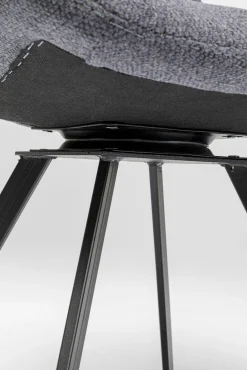 Discount KARE Design Krzesło obrotowe Baron 57x88 cm szare - KARE