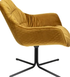 Online KARE Design Krzesło obrotowe Bristol 83x79 cm żółte - KARE