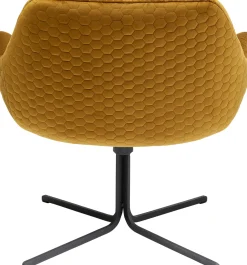 Online KARE Design Krzesło obrotowe Bristol 83x79 cm żółte - KARE