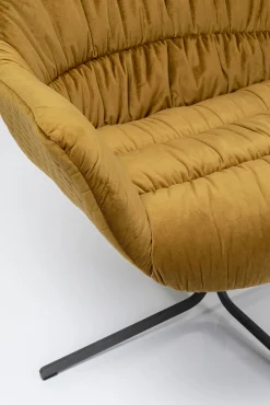 Online KARE Design Krzesło obrotowe Bristol 83x79 cm żółte - KARE