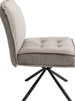 Hot KARE Design Krzesło obrotowe Chelsea 50x91 cm szare - KARE