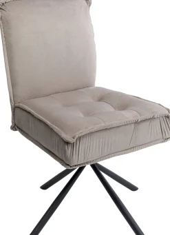 Hot KARE Design Krzesło obrotowe Chelsea 50x91 cm szare - KARE